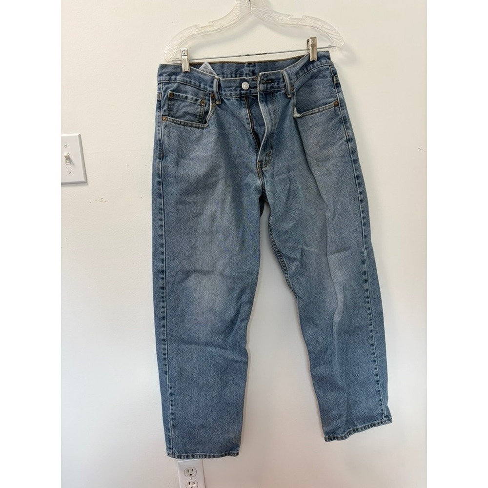 Levis 550 Mens Relaxed Fit Tapered Leg Blue Denim Jeans W34 L30 Medium Wash